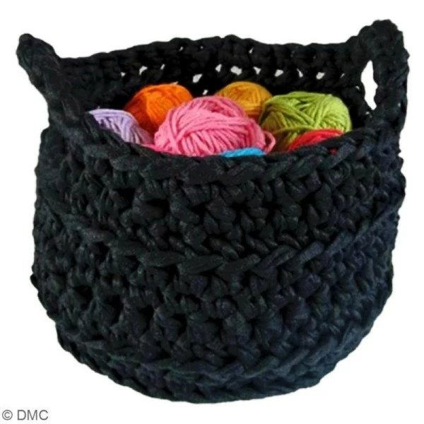 Zpagetti Hoooked DMC - Pelote Jersey Noir - 120 Mètres 2 Zpagetti Hoooked DMC - Pelote Jersey Noir - 120 Mètres – Image 2