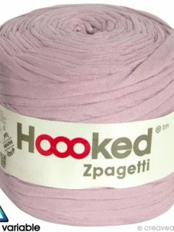 Zpagetti Hoooked DMC - Pelote Jersey Rose - 120 Mètres