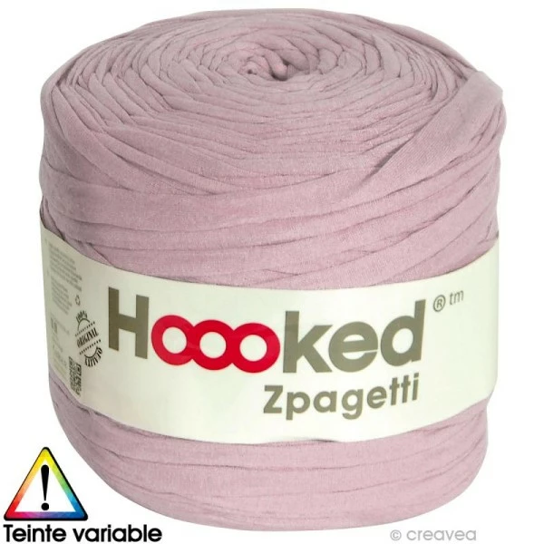 Zpagetti Hoooked DMC - Pelote Jersey Rose - 120 Mètres 1 Zpagetti Hoooked DMC - Pelote Jersey Rose - 120 Mètres